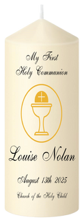 First Holy Communion Candle with Chalice