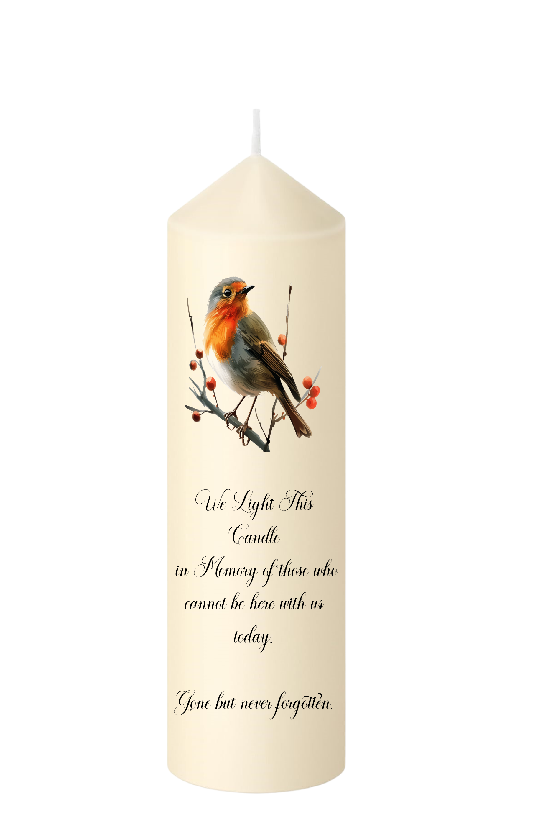 Remembrance Candle - Robin Wedding Day Remembrance