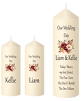 Unity Candle Wedding Set - Today I Marry my best friend