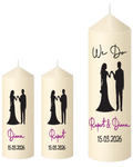 Unity Candle Wedding Set  We Do Silhouette 1