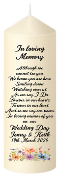 Remembrance Candle - In Loving Memory Floral